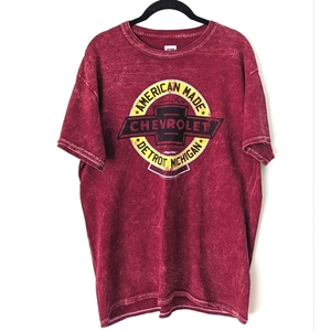 General Motors Chevrolet American‎ Made Detroit MI Vintage Wash Graphic Shirt, M